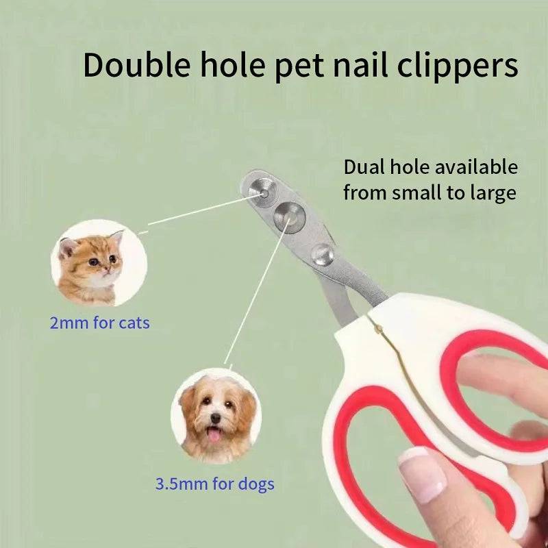 Clip & Care : coupe-griffes en acier inoxydable pour animaux de compagnie